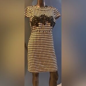 Karl Lagerfeld Black and white Houndstooth Dress